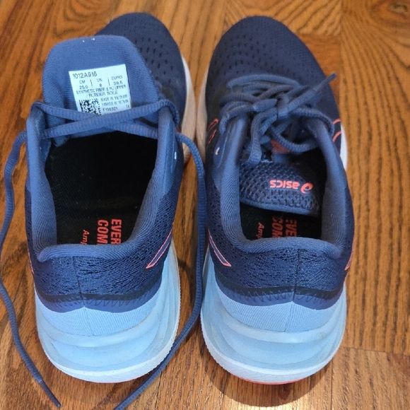 Asics Gel Excite 8 Women Navy And Coral Running Shoes Size 8 - Picture 6 of 7